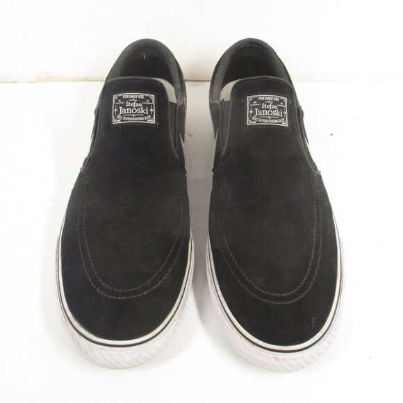 Nike SB Zoom Stefan Janoski Slip On Shoes FN5893-001 Black Suede Mens 13 - Picture 2 of 11
